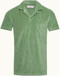 Orlebar Brown - Tailored Fit Organic Cotton Towelling Resort Polo Shirt - Lyst