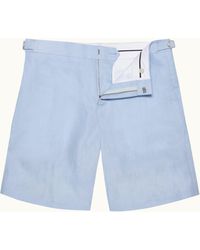 Orlebar Brown - Tailored Fit Smart Italian Linen Shorts - Lyst