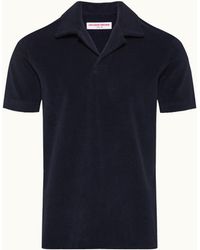 Orlebar Brown - Relaxed Fit Cotton Towelling Resort Polo Shirt - Lyst