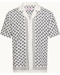 Orlebar Brown - Relaxed Fit Short-Sleeve 100% Lyocell Resort Shirt - Lyst
