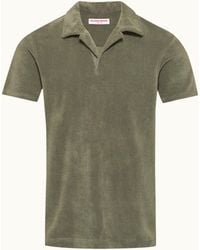 Orlebar Brown - Relaxed Fit Cotton Towelling Resort Polo Shirt - Lyst