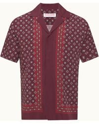 Orlebar Brown - Relaxed Fit Short-Sleeve 100% Lyocell Resort Shirt - Lyst