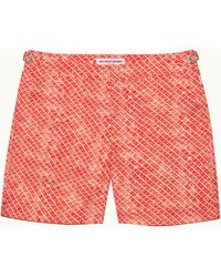 Orlebar Brown - Mid-Length Origami Print Swim Shorts - Lyst