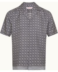 Orlebar Brown - Relaxed Fit Capri Collar Paisley Season Print Silk Shirt - Lyst