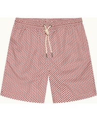 Orlebar Brown - Printed Long Swim Shorts - Lyst