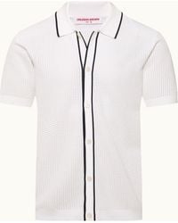 Orlebar Brown - Relaxed Fit Short Sleeve Knitted Shirt - Lyst