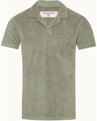 Orlebar Brown - Tailored Fit Cotton Towelling Resort Polo Shirt - Lyst