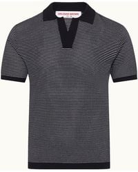 Orlebar Brown - Classic Fit Open Mesh Waffle Stitch Polo Shirt - Lyst