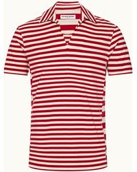 Orlebar Brown - Orlebar Classic Fit Organic Cotton Stripe Knit Polo Shirt - Lyst