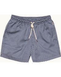 Orlebar Brown - Dark Printed Short Swim Shorts - Lyst