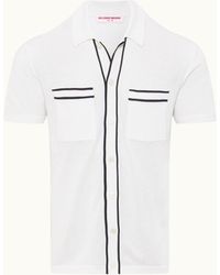 Orlebar Brown - Luxury Cotton Silk Knitted Shirt - Lyst