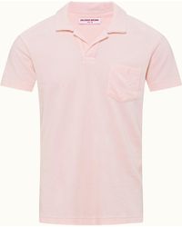 Orlebar Brown - Tailored Fit Organic Cotton Towelling Resort Polo Shirt - Lyst