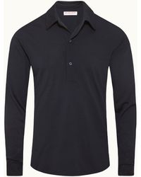 Orlebar Brown - Merino Polo Shirt Long-Sleeve Smart-Casual - Lyst