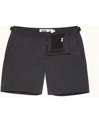 Orlebar Brown - And Automobili Lamborghini Dark 'Automobili Lamborghini' Logo Bonded Tape Mid-Length Swim Shorts - Lyst
