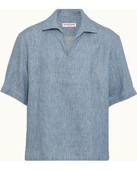 Orlebar Brown - Luxury Linen Overhead Shirt - Lyst