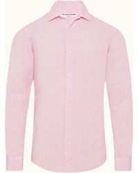 Orlebar Brown - Giles Linen Shirt - Lyst