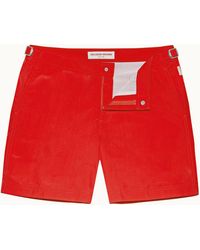 Orlebar Brown - Rescue Red Mid-length Swim Shorts - Lyst