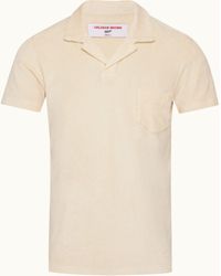 Orlebar Brown - Tailored Fit Cotton Towelling Resort Polo Shirt - Lyst