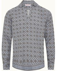 Orlebar Brown - Relaxed Fit Open Resort Placket Paisley Season Print Shirt - Lyst