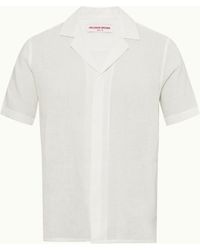 Orlebar Brown - Relaxed Fit Capri Collar Linen Shirt - Lyst