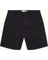 Orlebar Brown - Relaxed Fit Italian Linen Drawcord Shorts - Lyst