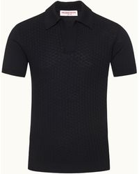 Orlebar Brown - Tailored Fit Tile Silk-cotton Polo Shirt - Lyst