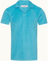 Orlebar Brown - Tailored Fit Cotton Towelling Resort Polo Shirt - Lyst