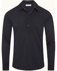 Orlebar Brown - Merino Polo Shirt Long-Sleeve Smart-Casual - Lyst
