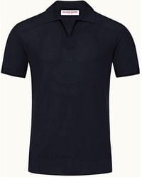 Orlebar Brown - Night Iris Tailored Fit Mercerised Cotton Polo Shirt - Lyst