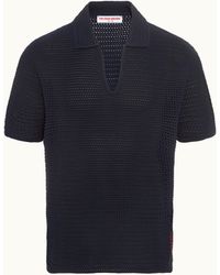 Orlebar Brown - Classic Fit Organic Cotton Crochet Polo Shirt - Lyst