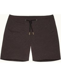 Orlebar Brown - Automobili Lamborghini Hexagon Print Mid-length Drawcord Swim Shorts - Lyst