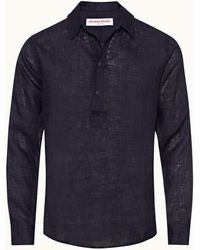 Orlebar Brown - Classic Collar Overhead Linen Shirt - Lyst