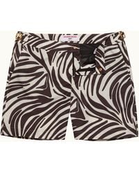 Orlebar Brown - Mid-Length Zebra Print Swim Shorts - Lyst