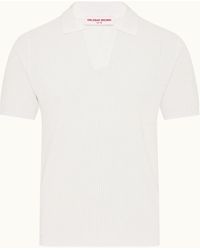 Orlebar Brown - Classic Luxe Mesh Stitch Polo Shirt - Lyst