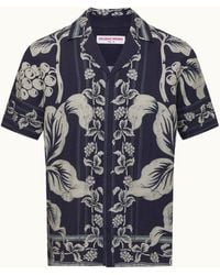 Orlebar Brown - Relaxed Fit Short-Sleeve 100% Linen Resort Shirt - Lyst