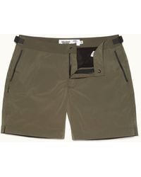 Orlebar Brown - 'automobili Lamborghini' Logo Bonded Tape Mid-length Swim Shorts - Lyst