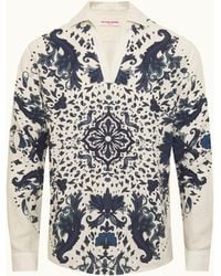 Orlebar Brown - Linen Mirabello Long Sleeve Shirt - Lyst