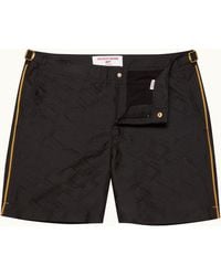 Orlebar Brown - Mid-Length Jacquard '007' Logo Swim Shorts - Lyst