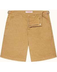 Orlebar Brown - Longer-length Garment Dye Stretch Linen Shorts - Lyst