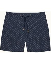 Orlebar Brown - Mid-Length Drawcord Swim Shorts With Exclusive Solstice Print - Lyst