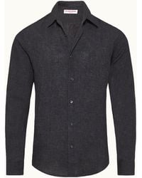 Orlebar Brown - Luxury Linen Long Sleeve Shirt - Lyst