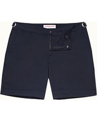 Orlebar Brown Navy Mid-length Shorts - Blue