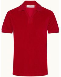 Orlebar Brown - Orlebar Classic Fit Ribbed Collar Towelling Polo Shirt - Lyst