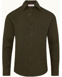 Orlebar Brown - Tailored Fit Long Sleeve Button Shirt - Lyst