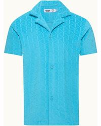 Orlebar Brown - And Automobili Lamborghini Jaquard Relaxed Fit Capri Collar Cotton Shirt - Lyst