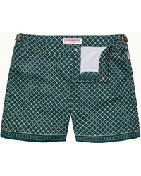 Orlebar Brown - Border Print Bulldog Swim Shorts - Lyst
