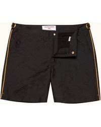 Orlebar Brown - Mid-Length Jacquard '007' Logo Swim Shorts - Lyst