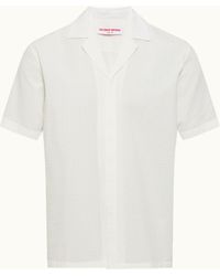 Orlebar Brown - Relaxed Fit Short-Sleeve Seersucker Resort Shirt - Lyst