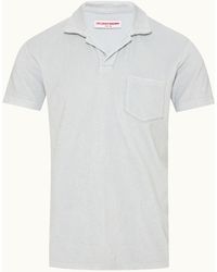 Orlebar Brown - Tailored Fit Organic Cotton Towelling Resort Polo Shirt - Lyst
