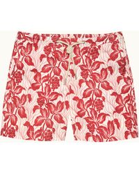 Orlebar Brown - Mid-Length Drawcord Swim Shorts With Exclusive Petralis Print - Lyst